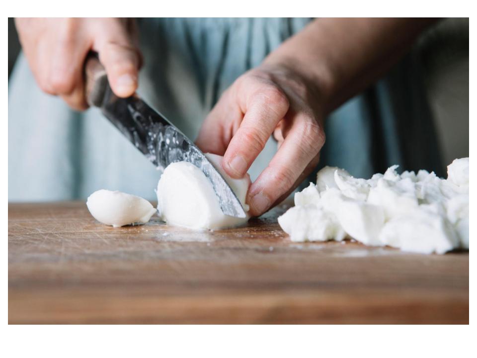 Chopped onion and knife